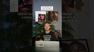 Is The Beat &amp; Rhythm On Taylor Swift “Karma” Similar To Halsey’s Song? #shorts #taylorswift #halsey