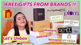 Unboxing *FREE GIFTS* From BRANDS !! 🎁 HUGE PR Haul 😍