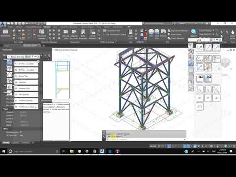 ADVANCE STEEL 2019 TUTORIAL/63/MOVE, SCALE AND DELETE VIEW
