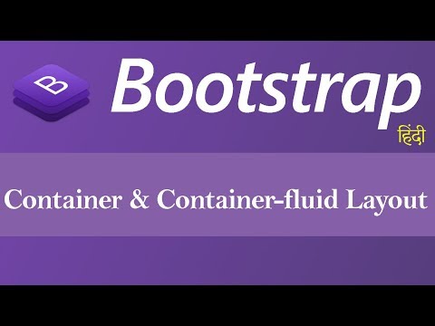 Container and Container fluid Layout in Bootstrap Hindi
