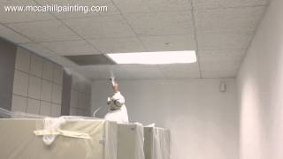 Cleaning an Acoustical Tile Ceiling and Grid System - McCahill Painting Company