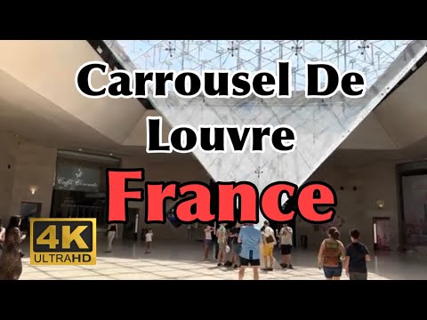 [4K] Le Carrousel Mall, França | Passeio a pé