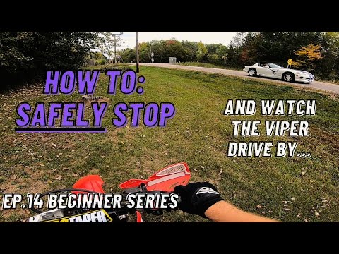 How To Stop A Dirt Bike With A Clutch WITHOUT Stalling [Ep14]