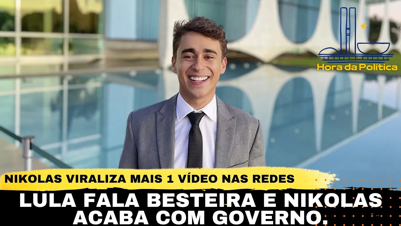 LULA FALOU BESTEIRA E NIKOLAS NÃO PERDOA    MAIS UM VÍDEO DE NIKOLAS BOMBANDO NAS REDES.