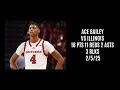Ace Bailey Vs Illinois 18 PTS 11 REBS 2 ASTS 3 BLKS 2 5 25