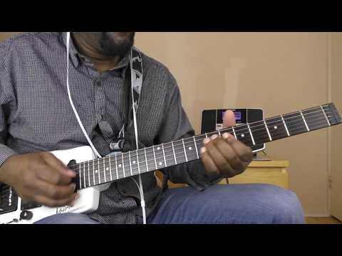 African Rhythm Guitar - Rhythm with position change to cover 4 Chord shapes