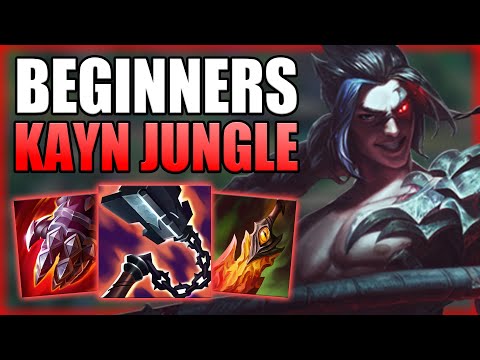 HOW TO PLAY KAYN JUNGLE & GAIN ELO FOR BEGINNERS! - Best Build/Runes S+ Guide - League of Legends