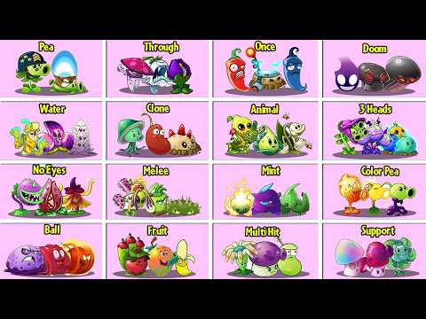 PVZ 2 - Random All Best Team 3 Plants Vs 4 Team Zombies - Who Will Win?