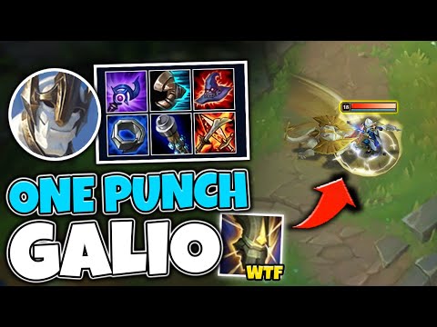 ERASE HEALTHBARS WITH 1 AUTO ATTACK?! ONE PUNCH GALIO IS HILARIOUSLY OP - League of Legends