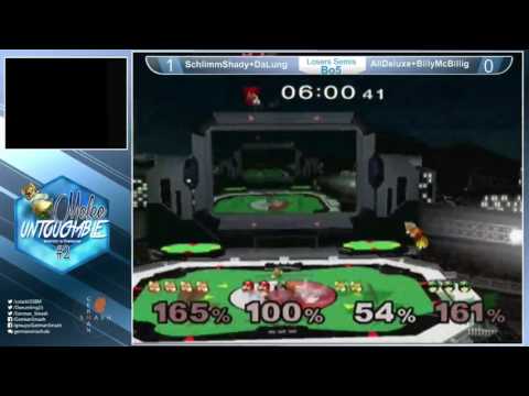 Melee Untouchable 2 LSF AliDeluxe+Billy McBillig (green) vs AtroX | SchlimmShady+DaLung (red)