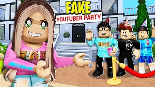 I Threw A FAKE PARTY To Trap FAMOUS YOUTUBERS! (Roblox)