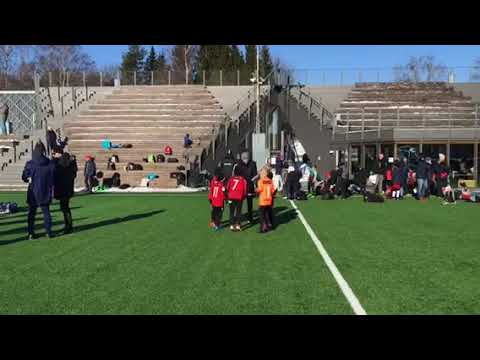 BP P10-1 uppvärmning i Lidingö Vallen