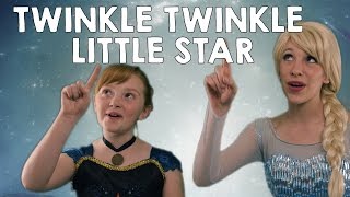 Disney Frozen Elsa and Anna - Twinkle Twinkle Little Star | sing-a-long nursery rhymes