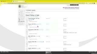 View Report Cards StudentVue (Junior High)