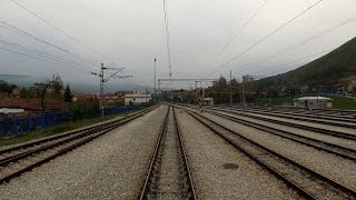 preview picture of video 'Train cab ride Bulgaria: Dimitrovgrad (Serbia) - Dragoman (Bulgaria) [cross border railway]'