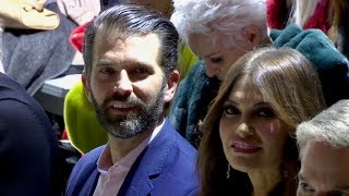 Donald Trump Jr and girlfriend Kimberly Guilfoyle at the Zang Toi Fashion Show in NYC