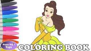 Disney Princess Belle Coloring Book Pages Beauty and the Beast Princess Belle Coloring Page Kids Art