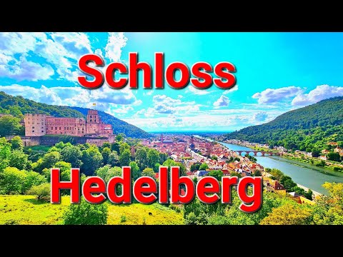 Schloss Heidelberg. 4K (60fps) um passeio relaxante pelo Castelo de Heidelberg, na Alemanha.