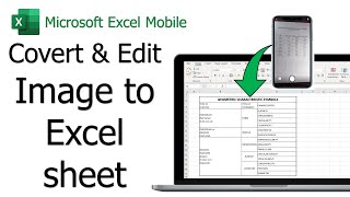Download the video "How to Convert Image to Excel Data Sheet  in Your Phone 📈I Excel Hindi Tricks"