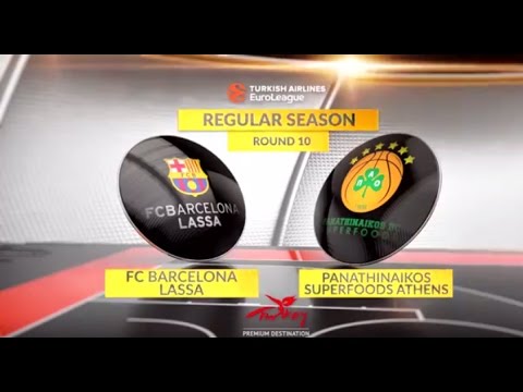 EuroLeague Highlights RS Round 10: FC Barcelona Lassa 72-57 Panathinaikos Superfoods Athens
