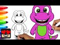 How To Draw Barney Friends