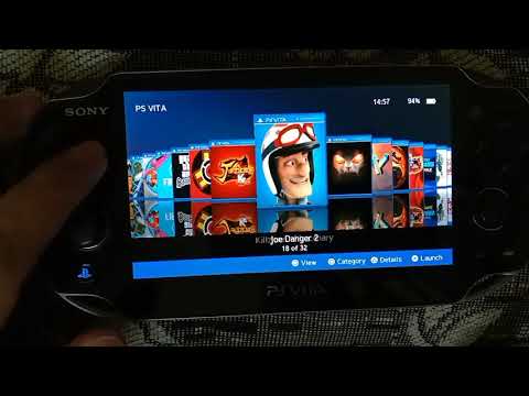 PSVITA  (my own psvita games console) hexflow launcher