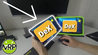Cast Samsung DeX to another screen. Works ONLY on Galaxy Tab devices.