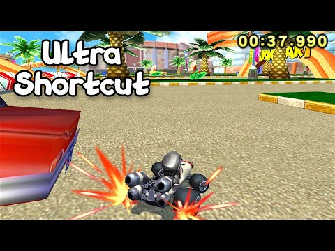 Coconut Mall Ultra Shortcut In Mario Kart 7