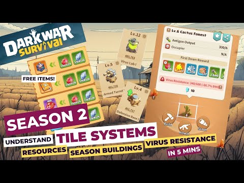 Dark War Survival Season 2 Guide: Tile Systems, Resources, Season Buildings & Virus Resistance