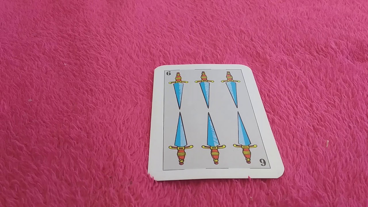 Baraja Española 6 de espadas
