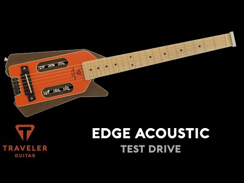 TRAVELER GUITAR EDA Ultra Light Edge Acoustic Black / Made In USA / Acoustic-Electric Travel Guitar image 13