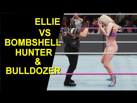 GLOW 1985 Amazon Ellie vs Bombshell Hunter & Bulldozer - Mixed Tag
