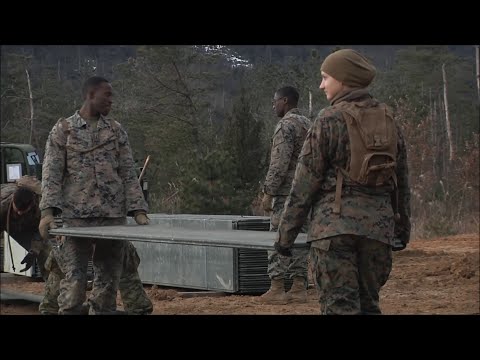 Marines Construct a Vertical Take-Off and Landing Pad