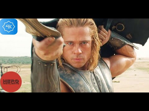 Achilles vs Hector | Troy | Fight Scene | Hero Highlights | 4K ULTRA
