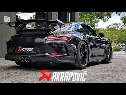 PORSCHE 991 GT3 AKRAPOVIC EXHAUST | 991.2 GT3 PURE NA FLATSIX SOUND