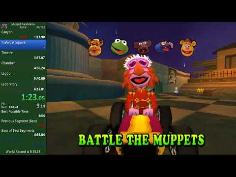 [PB] Muppet RaceMania Speedrun - Standard Trafalgar Square (36.77)