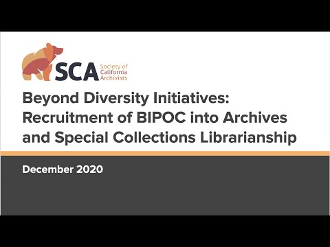 Beyond Diversity Initiatives: Recruitment of BIPOC into Archives & Special Collections Librarianship