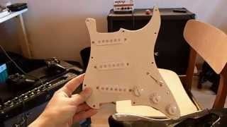 Video thumbnail for gear4music Stratocaster guitar teardown. by Triggsview