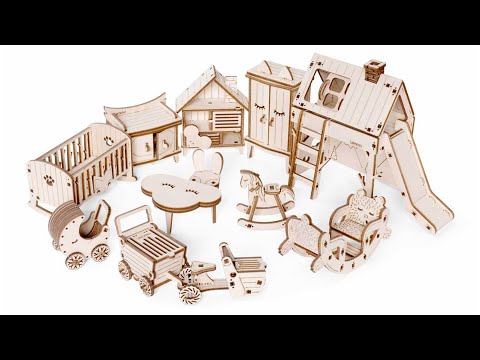 Миниатюра изображения товара Комплект аксессуаров для кукольного домика Lemmo Большая детская комната / 01-68