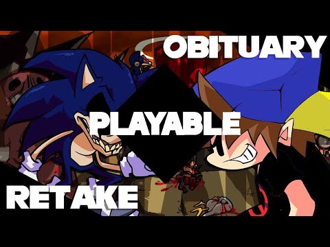 Obituary Retake (FANMADE) Playable - FNF SONIC LEGACY UST
