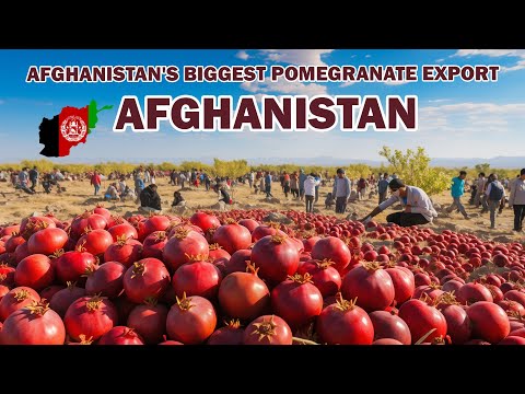 Afghanistan's biggest pomegranate export. Afghanistan is the best pomegranate producer in the world