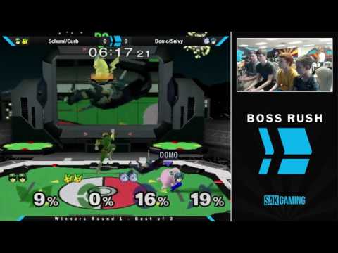 Boss Rush: Duck Doubles WR1 - Schumi/Curb (Green) vs Domo/Snivy (Blue)