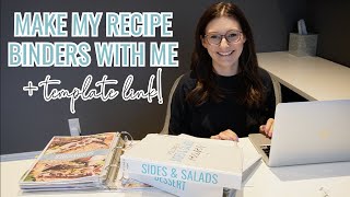 HOW TO MAKE A RECIPE BINDER // Update My Recipe Binder With Me + Template