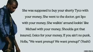 Kanye West ft Jamie Foxx - Gold Digger (lyrics)