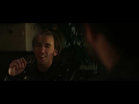 Nic Cage Smooches Good - The Unbearable Weight of Massive Talent bar scene young Nicolas Cage