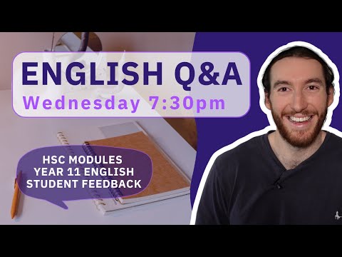 Q&A & English Feedback for HSC and Year 12 Students