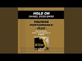 Hold On (Medium Key Performance Track Without Background Vocals)