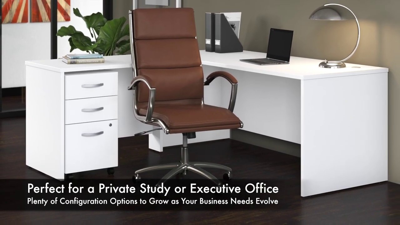 Studio C Storm Gray 72 Shaped Desk With Mobile File Cabinet And 42 Return