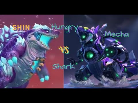 Shin Sharkjira vs Mecha Sharkjira - The two most powerful Kaiju Fights! (Hungry Shark World)