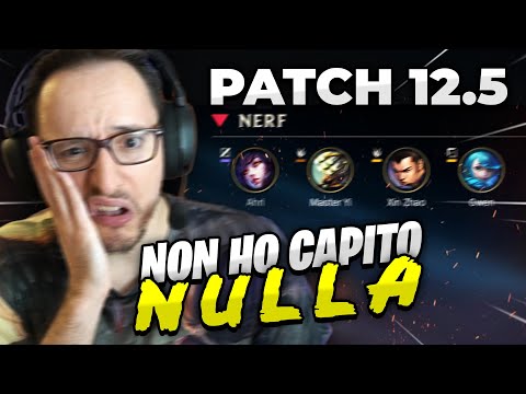 LEGGO LA PATCH 12.5 DA UBRIACO